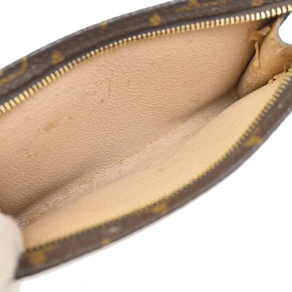 LOUIS VUITTON Logo BUCKET PM Pouch Bag Monogram Leather Brown France 05KA809 - Picture 13 of 16